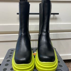 EGO Chunky Sole Ankle Chelsea Biker Boots